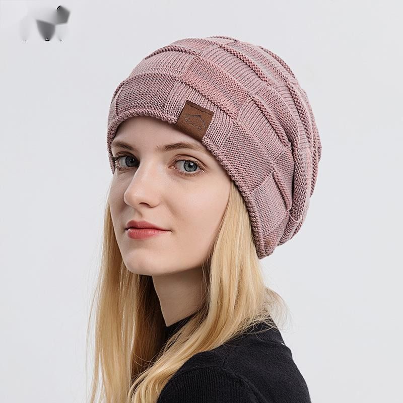 9875 Herfst/Winter Pluche Gemengde Kleur Veelzijdig Wollen Gebreid voor Warme Mode Trui Winter Dameshoed_voghion.com