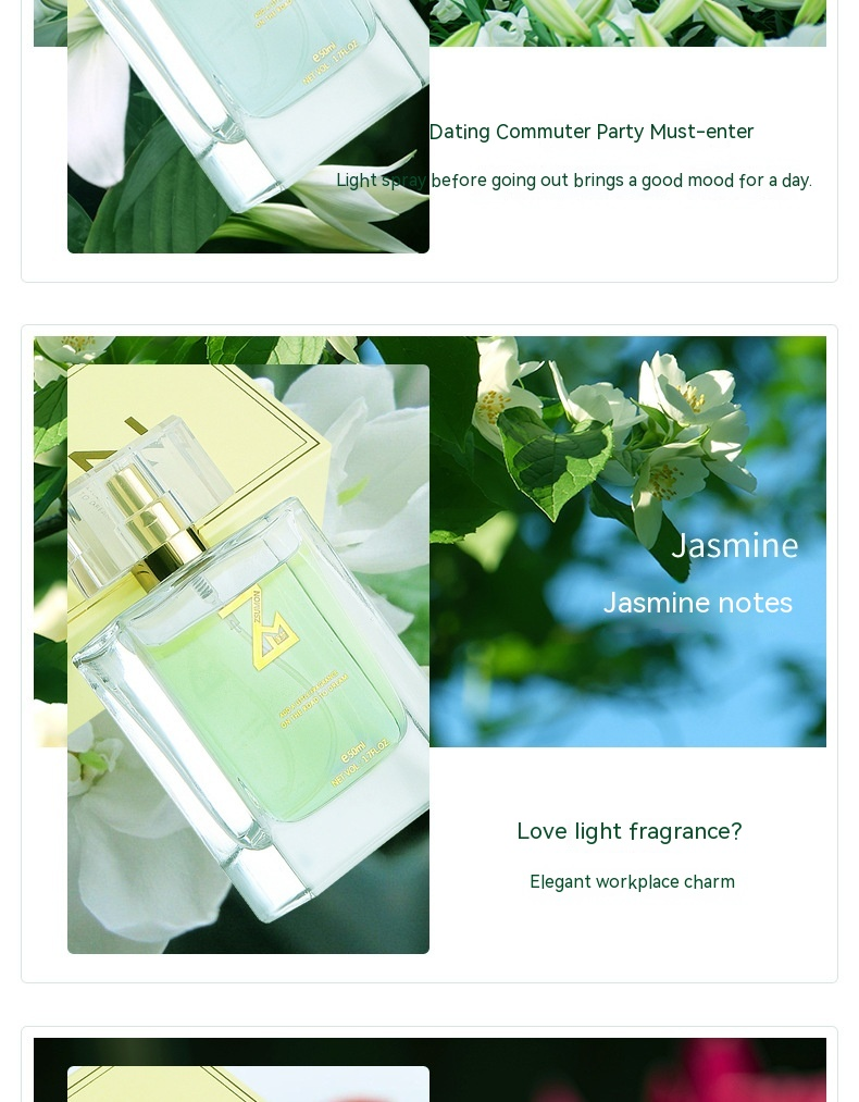 Male and Female Scented Osmanthus Perfume, Fresh and Fragrant, Lasting, Jasmine, Rose, Lily, Gardenia, Snow Orchid, Lavender, Student_voghion.com