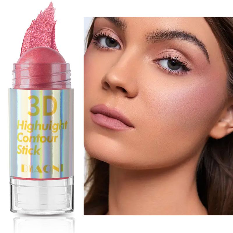 DIAONI Cream Blush Stick – Feuchtigkeitsspendende und verblendbare Wangenfarbe – Tragbares Twist-Up-Design_voghion.com