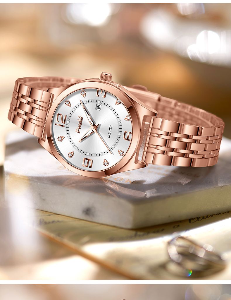 Luxury Business Quartz Watch For Women Elegant Women's Watches Simple Style With Date Display_voghion.com