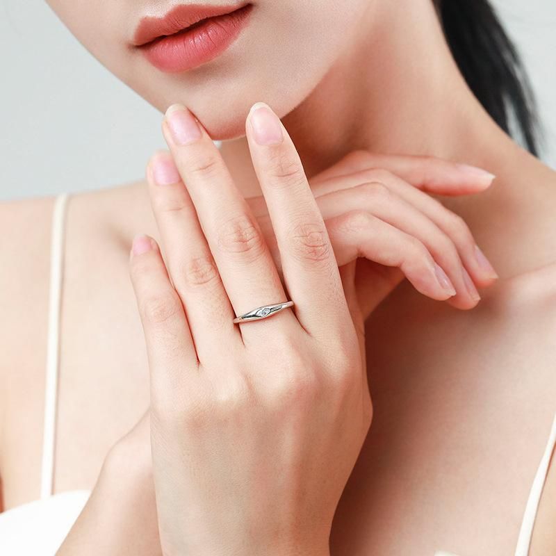 Tancise Klassieke Zirkoon Zilveren Ring Dames Sieraden Bruiloft Belofte Party Gift_voghion.com