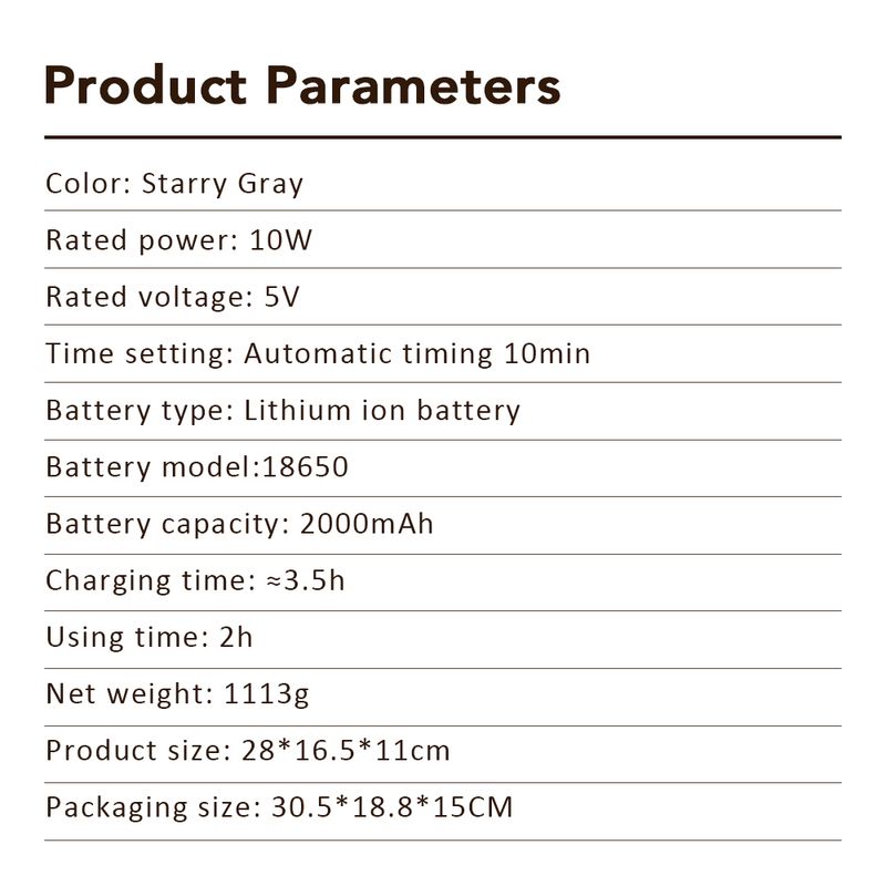 Faszienmassagepistole mit sechs Köpfen, Hochfrequenz-Vibrationsmassagegerät für tiefes Gewebe, für Körper, Rücken, Taille, Nacken, Beinmuskulatur_voghion.com