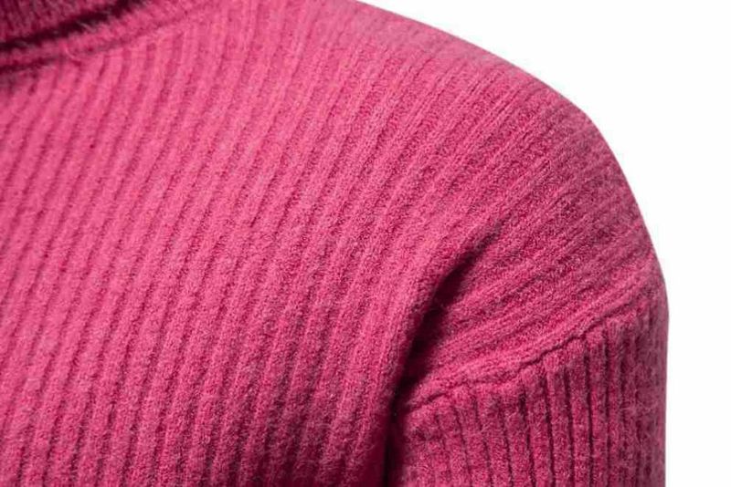 2023 new autumn and winter men's all-match turtleneck pullover sweater fashion warm knitted bottoming shirt_voghion.com