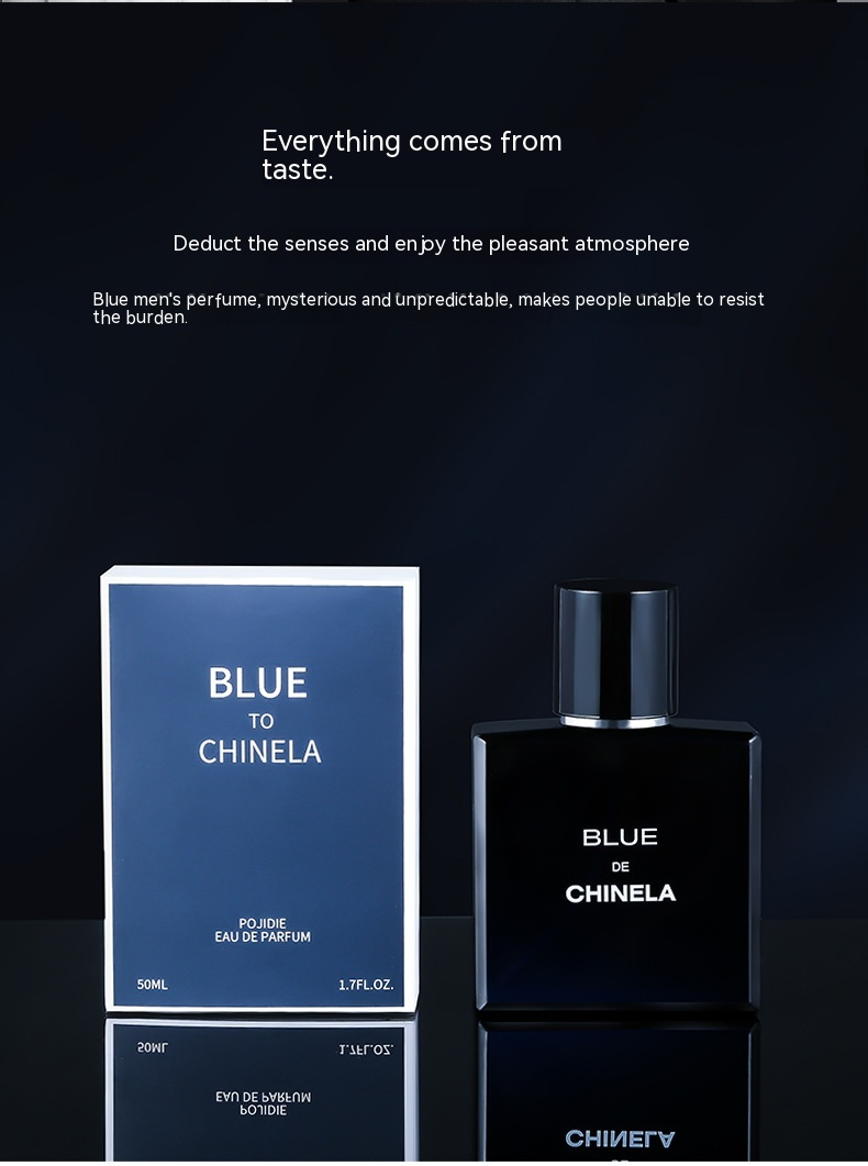 Blaues, heiß verkauftes Herrenparfüm, anhaltender Duft, Charme, Männergeschmack, Kölnisch Wasser, frisch und natürlich für Studenten_voghion.com