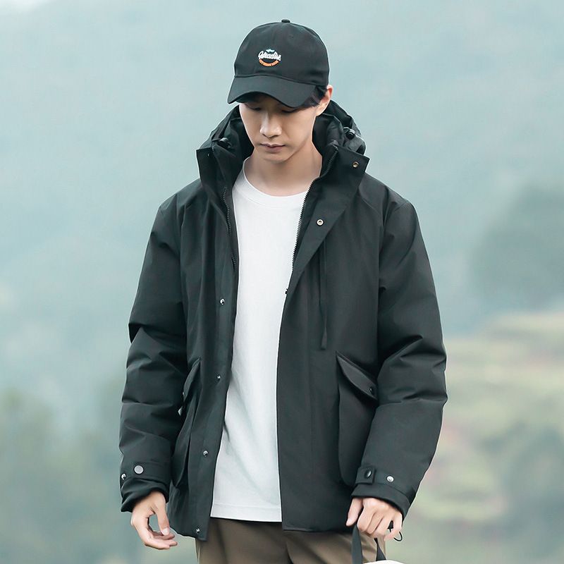 2024 New Autumn Winter High-end Quality Men's Simple Fashion Workwear Cotton Jacket For Outdoor Travel Warmth_voghion.com
