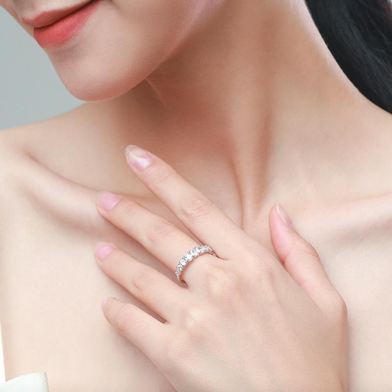 Tancise Anello in argento con zirconi classici Gioielli da donna Promessa di nozze Regalo per feste_voghion.com