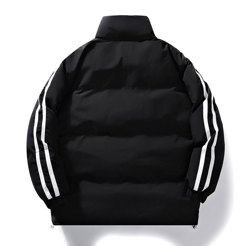 for Men New Simple Versatile Puffer Couple's Coat Winter Loose Plus Size Cotton Jacket Men's Clothing_voghion.com