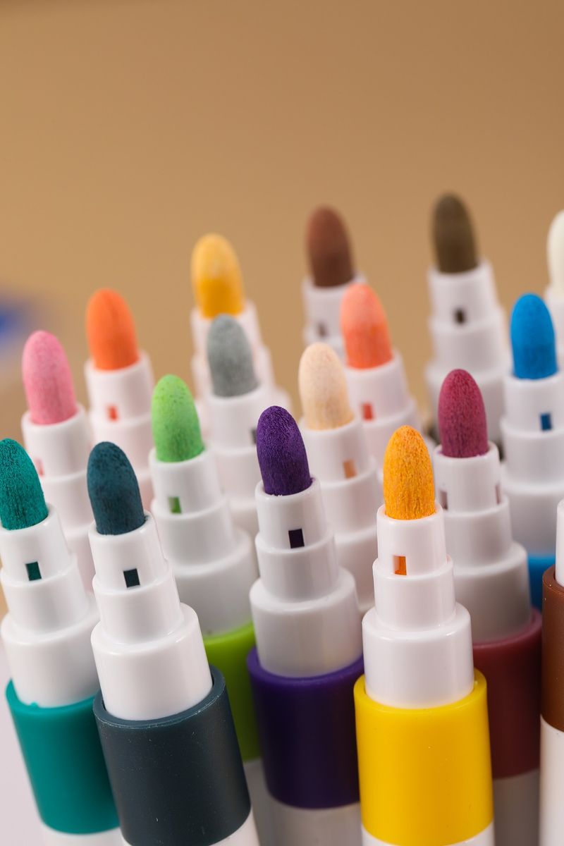 24-Color Washable Watercolor Markers For Kids, Non-Toxic & Vibrant Colors, Perfect For Drawing, Painting, DIY Art Projects, And School Supplies_voghion.com