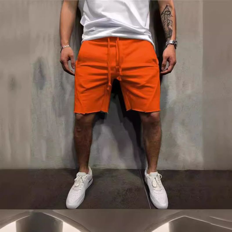 Premium Products 2024 New Fitness Men's Solid Color Running Thin Casual Sports Shorts For Men_voghion.com