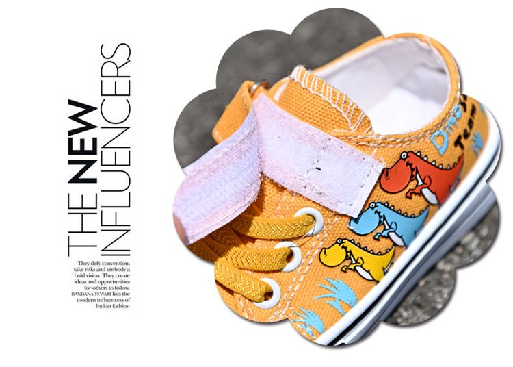 Scarpe basse casual per bambini in tela per ragazzi e ragazze in tela per bambini, sneakers singole traspiranti primaverili e autunnali_voghion.com