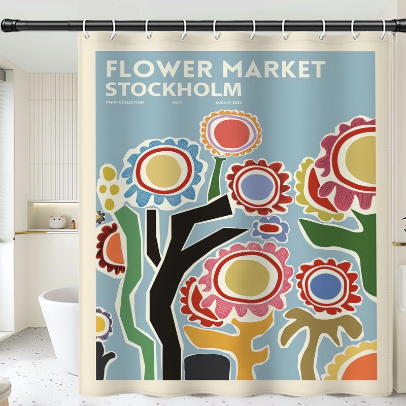 Factory Direct Cross-Border E-commerce Hot-Selling Floral High-Definition Digital Print Waterproof Mildew-Proof_voghion.com