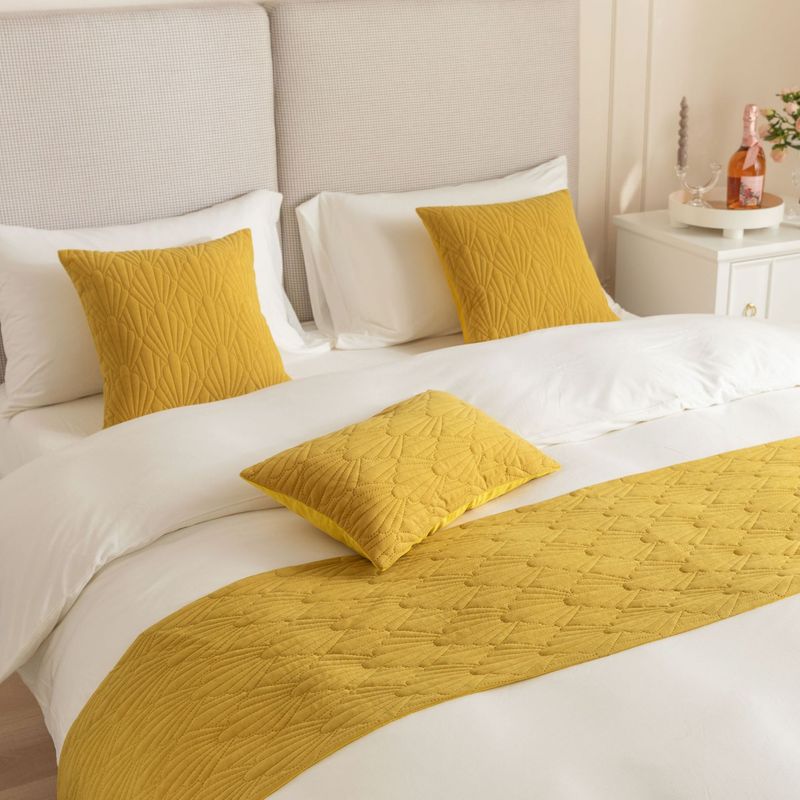 Nueva toalla de cama de terciopelo holandés con patrón de concha súper suave para hotel de alojamiento familiar_voghion.com