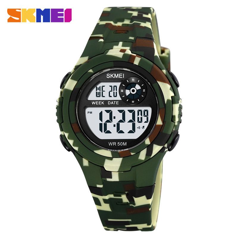 Momentum Bunte LED-Licht Wasserdicht Einfache Casual Männer Und Frauen Student Wecker Datum Elektronische Uhr_voghion.com