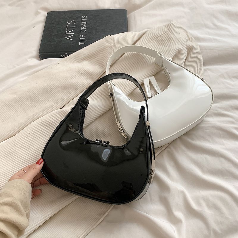 Félhold alakú Vintage PU bőr kis válltáska nőknek és lányoknak Hobo kézitáska retro piros női hónalj pénztárcák táskák_voghion.com