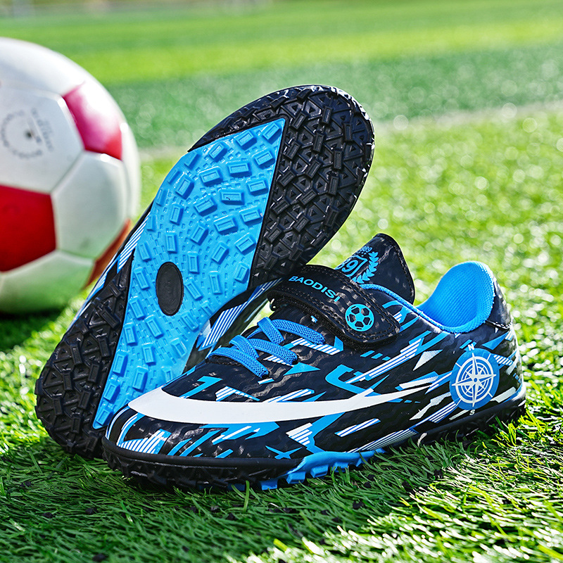Scarpe da calcio con velcro per bambini, ragazzi, studenti delle elementari, ragazze, scarpe da allenamento con unghie lunghe rotte, primarie e_voghion.com