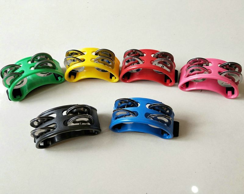 Drum Cajon Drum Accompaniment Instrument Foot Bell Orff Percussion Instrument Double Row Foot Bell_voghion.com