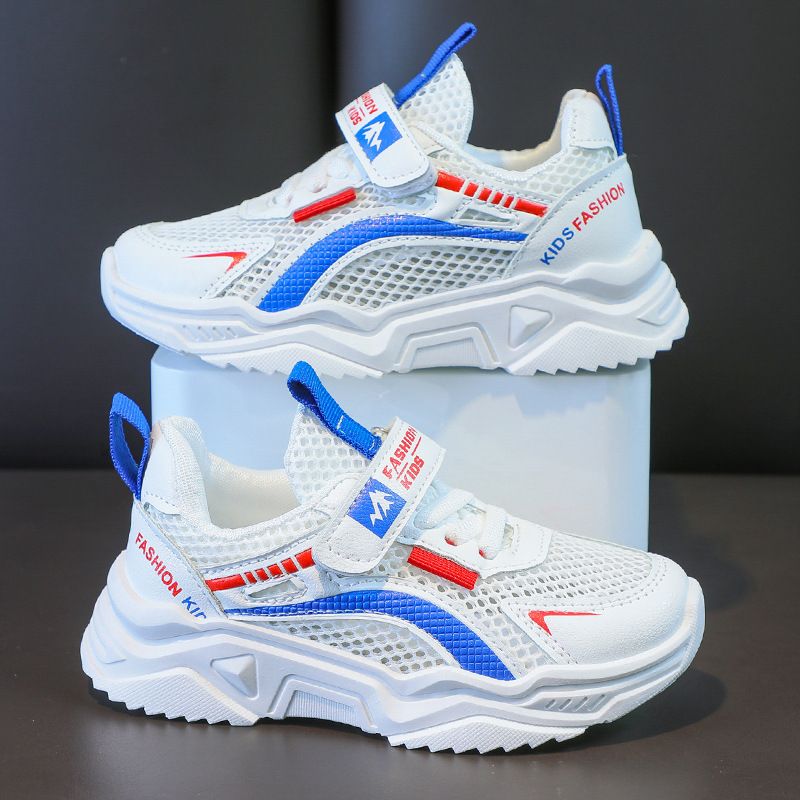 Sports 2025 Summer New Children's Breathable Mesh Boys' White Little Girls' Shoes_voghion.com