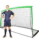 5x3ft Pop-Up Futbol Kalesi - İç/Dış Mekan Antrenmanları ve Uygulamaları İçin Taşınabilir Katlanabilir Futbol Ağı_voghion.com