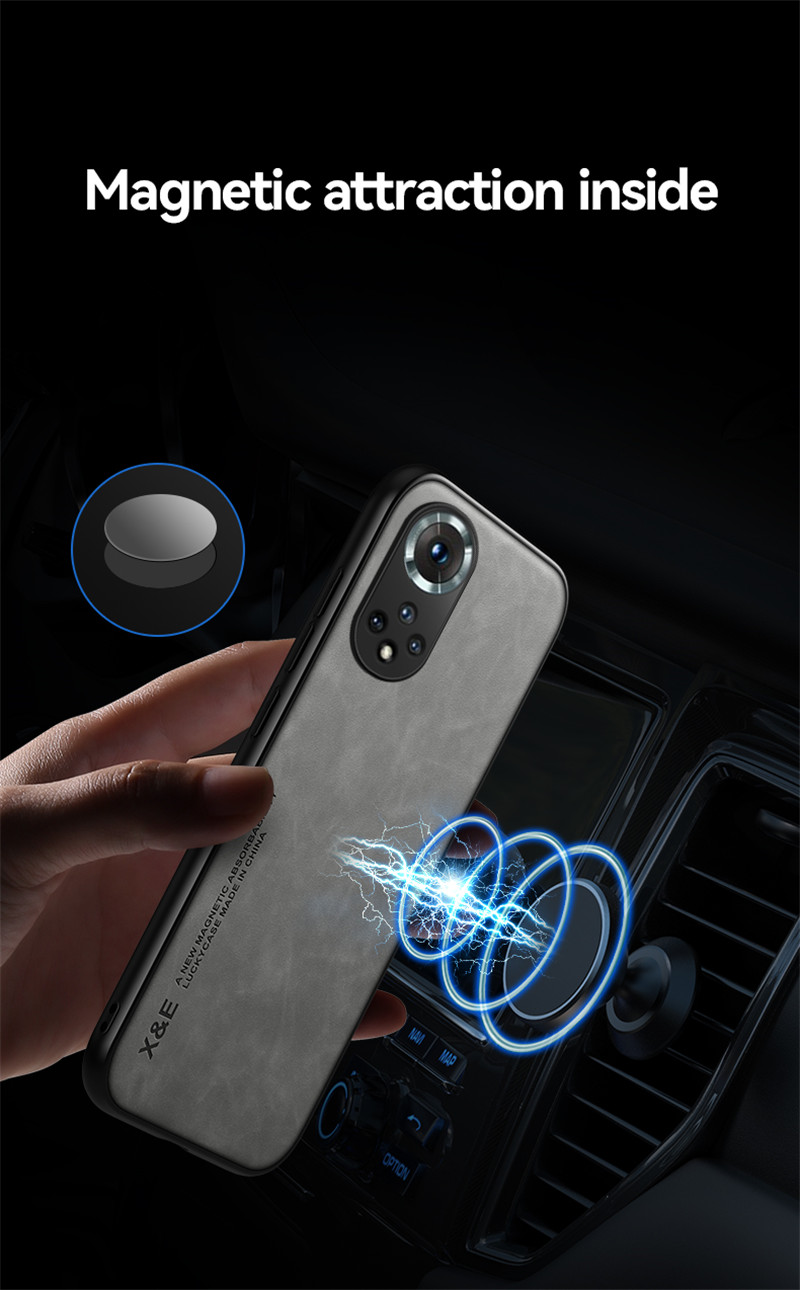 Custodia in pelle retrò di lusso per Huawei Honor 50 60 Pro 30 20 20i 10i 9X V40 X30 Mate 20 40 Magic 4 con cornice in silicone morbido_voghion.com