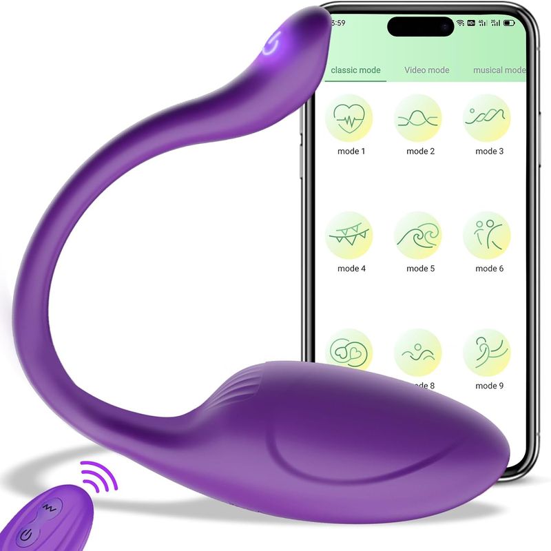 G-Punkt-Höschenvibrator mit APP-Fernbedienung, Pink Fun, tragbar über große Entfernungen, wiederaufladbares Sexspielzeug für Erwachsene, mehr als 10 Vibrationen für Frauen_voghion.com