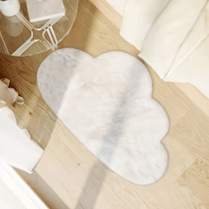 Tapis nuage, cadeau pour la fête des mères, tapis en forme de cœur, tapis moelleux, tapis à poils longs pour chambre à coucher, salon, décoration de chambre Love Coquette_voghion.com