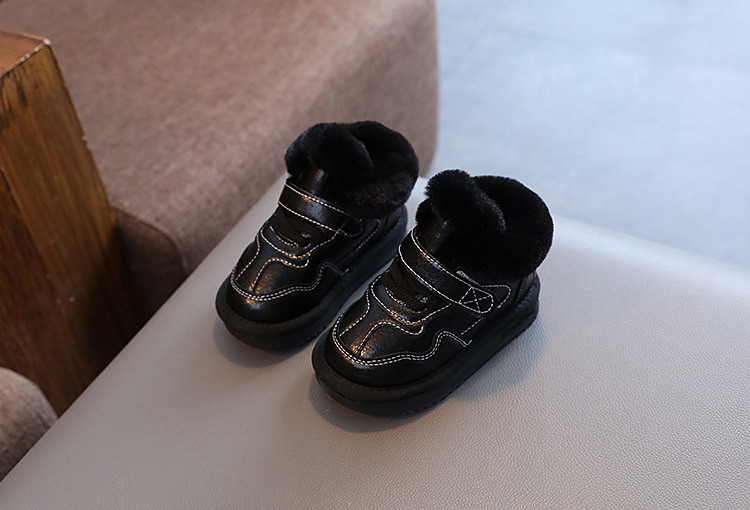 Scarponi da neve per bambini, scarpe per bambini, scarpe invernali in cotone, bambini di 5 anni, ragazze ispessite, neonati morbidi_voghion.com