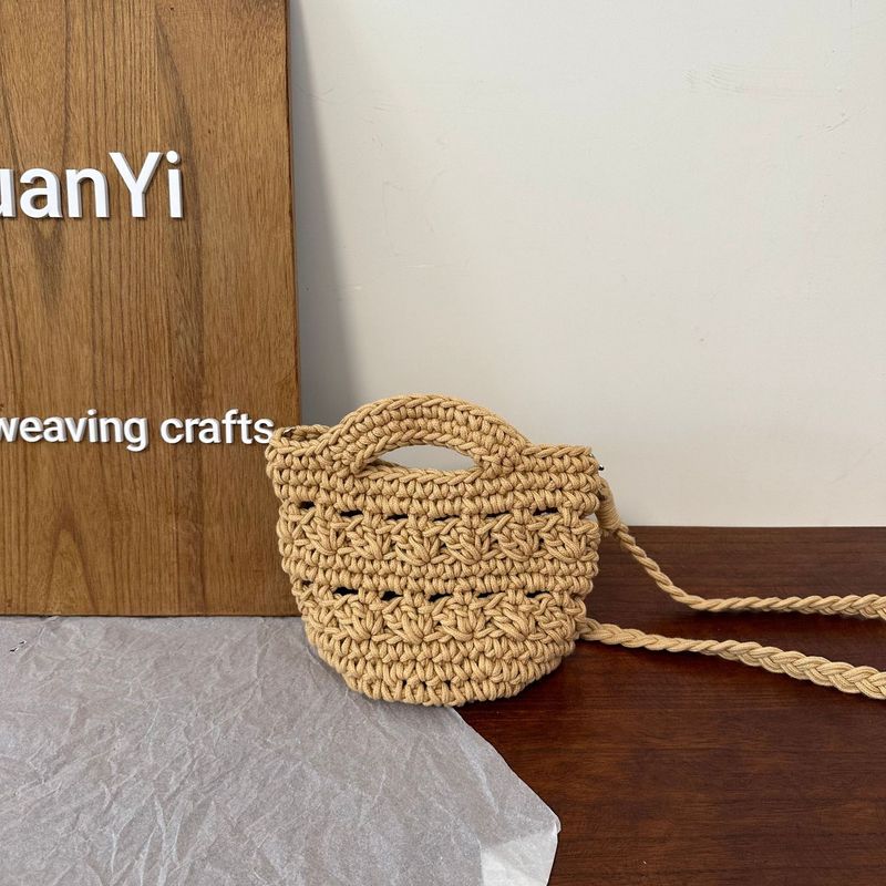 Summer Trend Handwoven Rope Art Crossbody For Women 25 New Ins Style Casual Travel Commuting Beach Bag_voghion.com