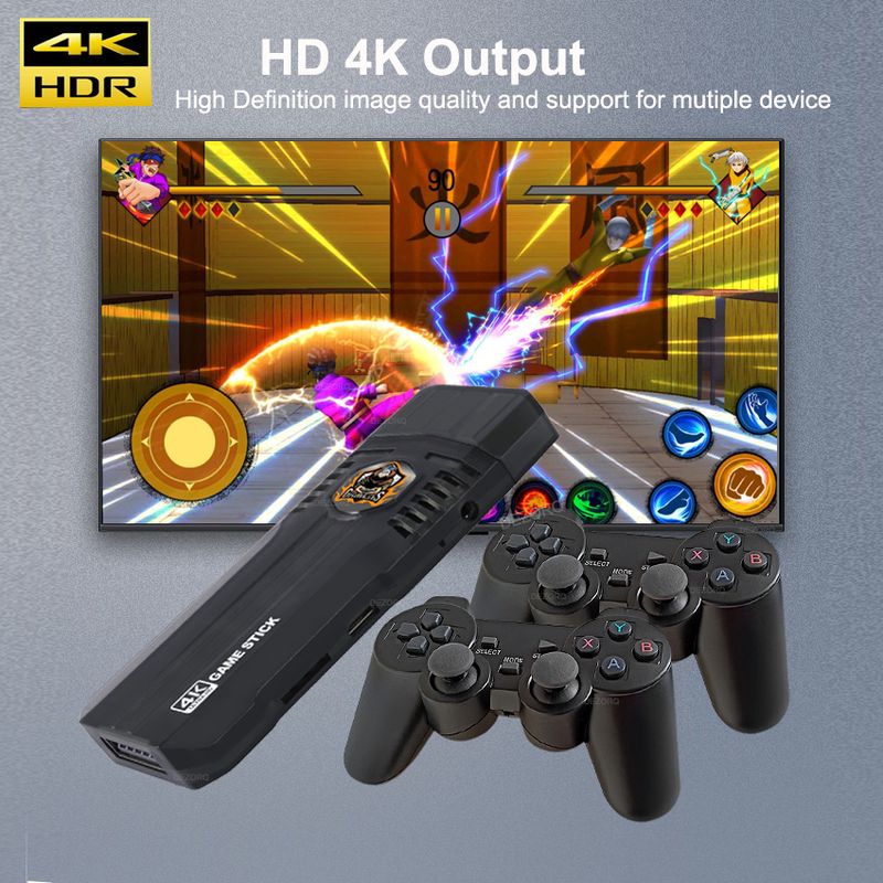 Stick 4K X8 Pro Retro Handheld 30000+ Emuelec 4.5 Wireless Gamepad TV Spielkonsole Eingebaute Videospiele_voghion.com