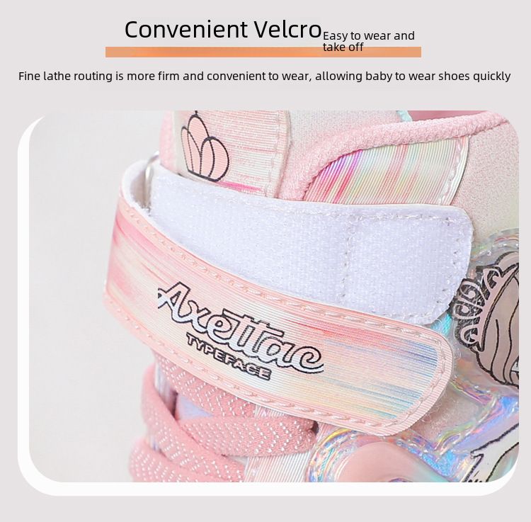 Children with light sneaker 2024 spring and autumn mesh breathable children's shoes medium and small children Princess lightweight casual shoes_voghion.com