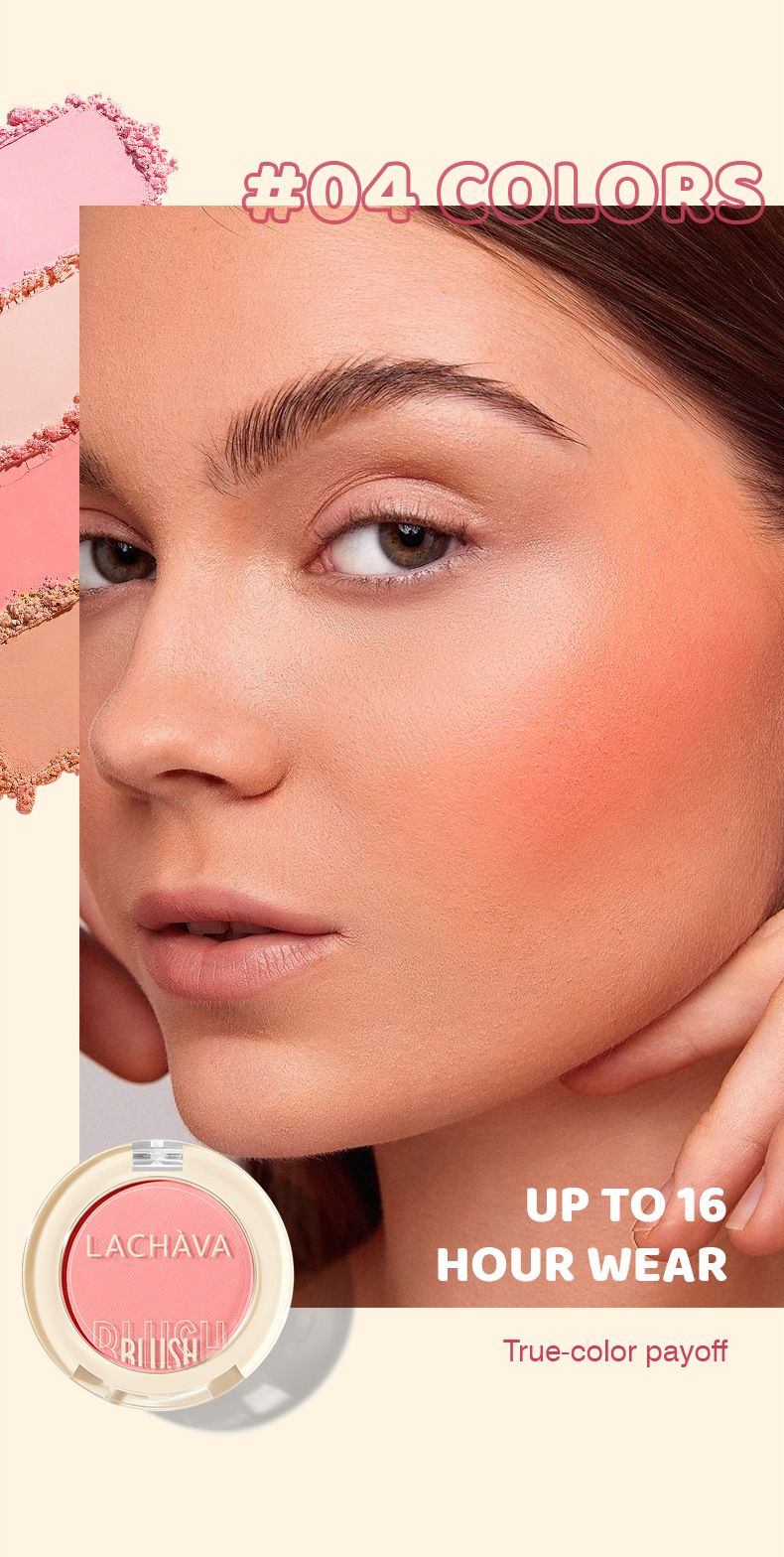Monochrome Powder Blusher Cream Matte Nude Makeup High Gloss Rouge 12 Color Pearl Light Fine Shiny Powder Blusher_voghion.com