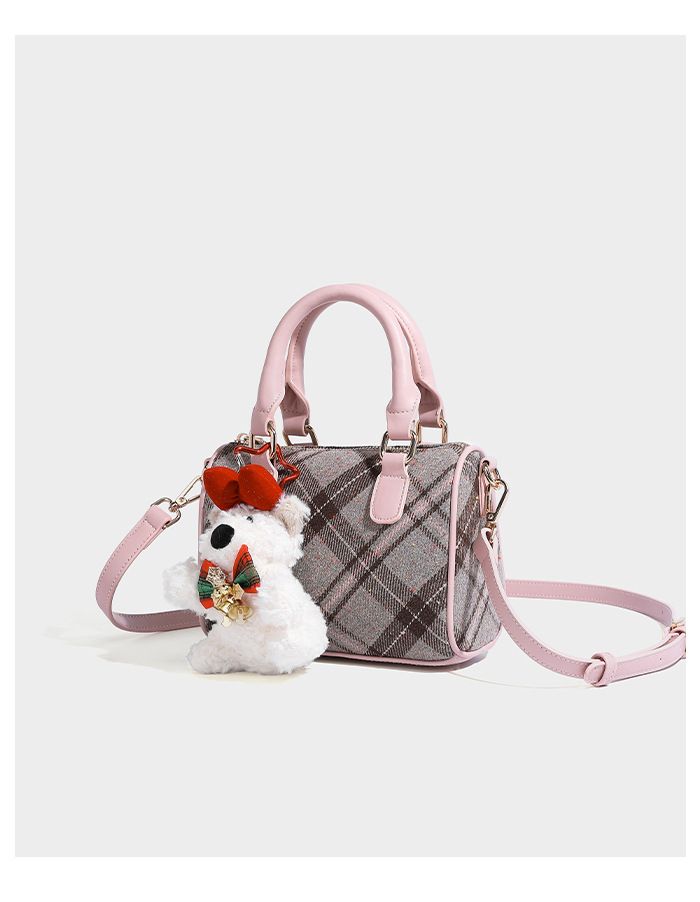 Borsa a mano scozzese Boston Pillow da donna English Afternoon Tea, nuova primavera 2025_voghion.com