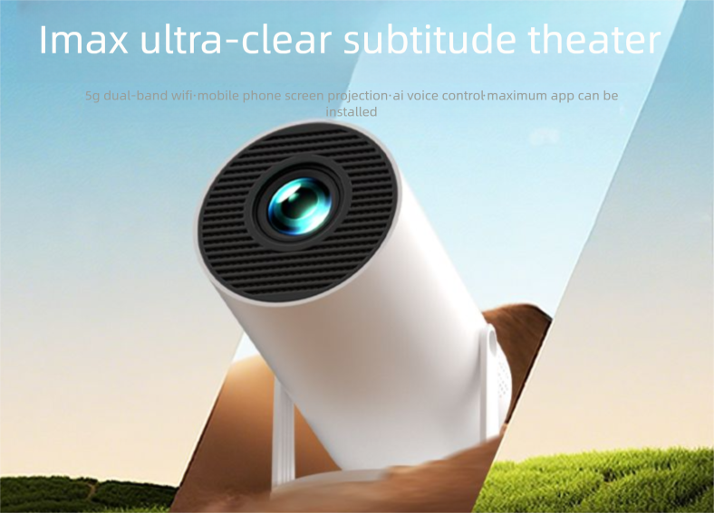 Proyector ultra claro para dormitorio (2025), conectable a la pantalla del móvil, pequeño y portátil para estudiantes._voghion.com