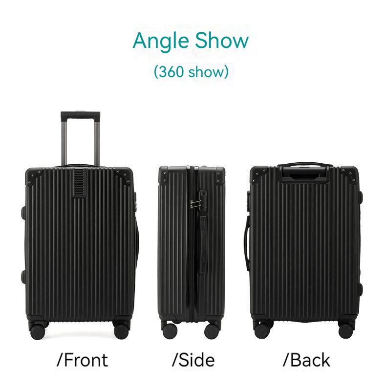 Trolley da viaggio con lucchetto a combinazione di grande capacità, con ruote universali per studenti, a prova di esplosione, divisorio per separazione asciutto e bagnato_voghion.com