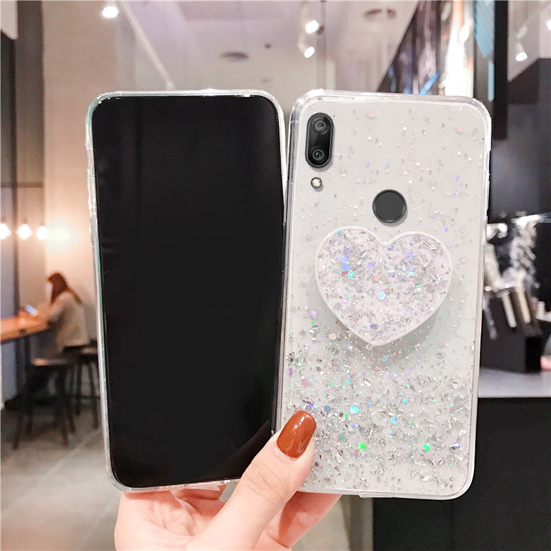 Huawei Y7A Y7P Y9 Y7 Y5 Y6 Prime 2019 tok, csillogós tartó tok Huawei Honor 10i 9X 8X 8A 10 Lite 20 Pro 9A 9C 8S 20 készülékhez_voghion.com