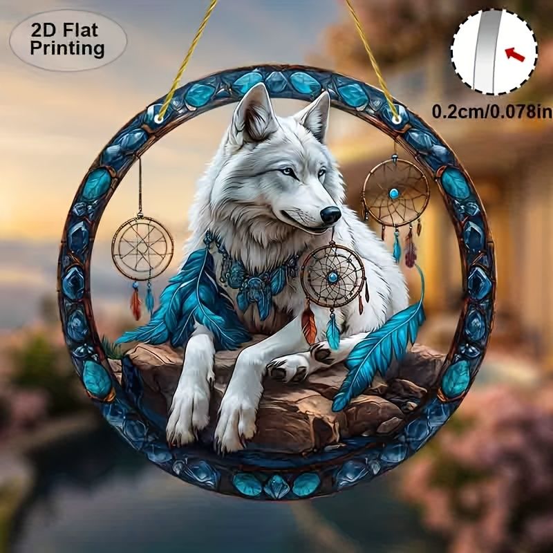 kurt Dreamcatcher Akrilik Duvar Sanatı Mavi Tüyler ve Boncuklar. Yatak Odası/Oturma Odası/Dış Mekan Dekoru İçin Mükemmel. Kız Kardeşler/Arkadaşlar İçin Benzersiz Hediye_voghion.com