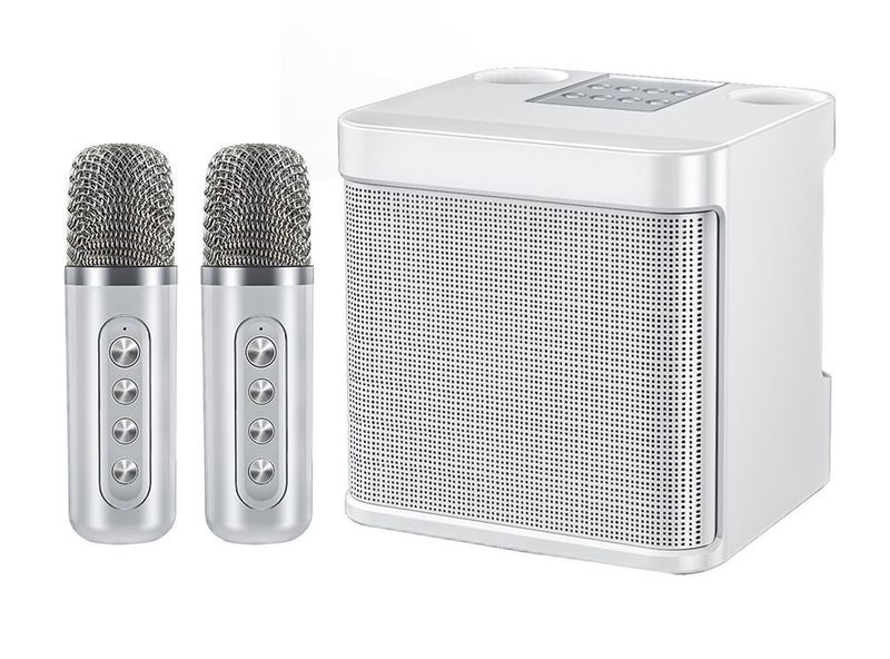 100W Peak High Power Portable Karaoke Bluetooth Speaker Wireless Microphone Suit Intelligent External Singing Equipment_voghion.com