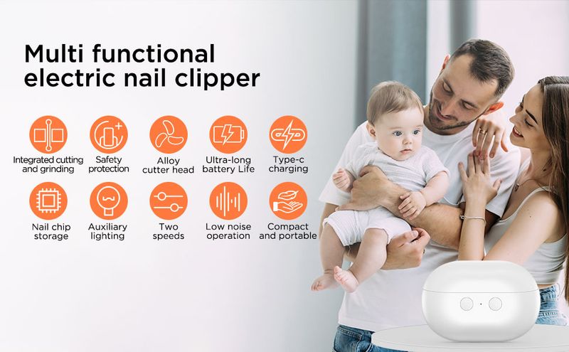 2025 3-in-1 Baby-Nagelpflege - Kürzen/Polieren mit LED_voghion.com