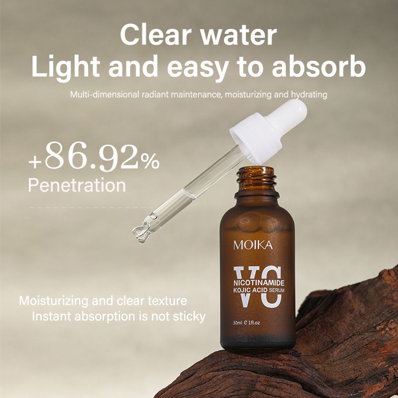 Vitamin C Kojic Acid Nicotinamide Essence Pure English Packaging Facial VC Original Solution_voghion.com