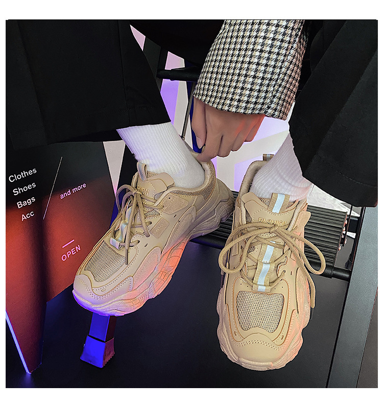 2023 Primavera Nuovi Uomini di Scarpe Alla Moda Coreano Papà Scarpe da Uomo in Stile Harajuku Scarpe da Ginnastica Casual da Uomo Scarpe Alla Moda All'ingrosso_voghion.com