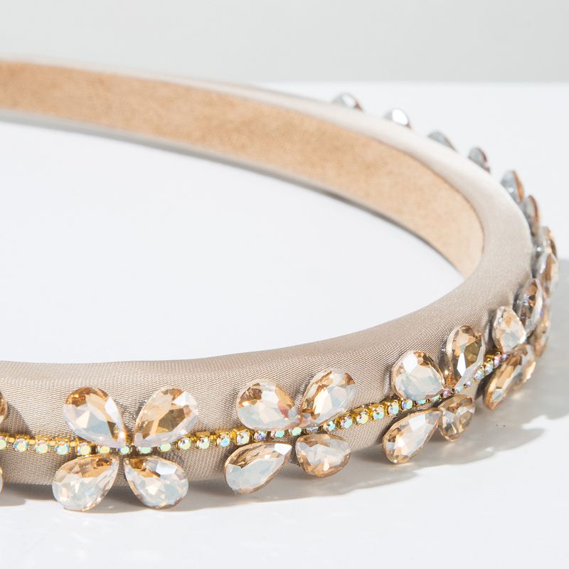 Uusi muodikas barokkityylinen panta, jossa on täysi timanttimainen viehätys, loistava kevyt ylellinen panta, monipuolinen ja elegantti ulospäin suuntautuva hiuspanta_voghion.com