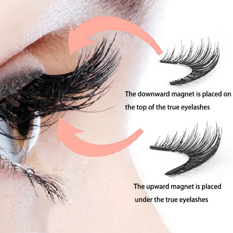 5er-Set magnetischer Wimpern – wiederverwendbare falsche Wimpern mit Clips für den täglichen Gebrauch (einfach anzubringen)_voghion.com