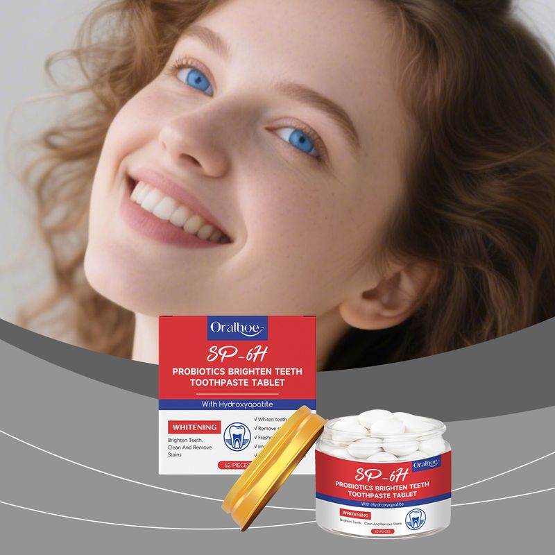 ORALHOE Mint Sanfte Reinigung der Zähne Frischer Atem Tragbare Mundwassertabletten_voghion.com