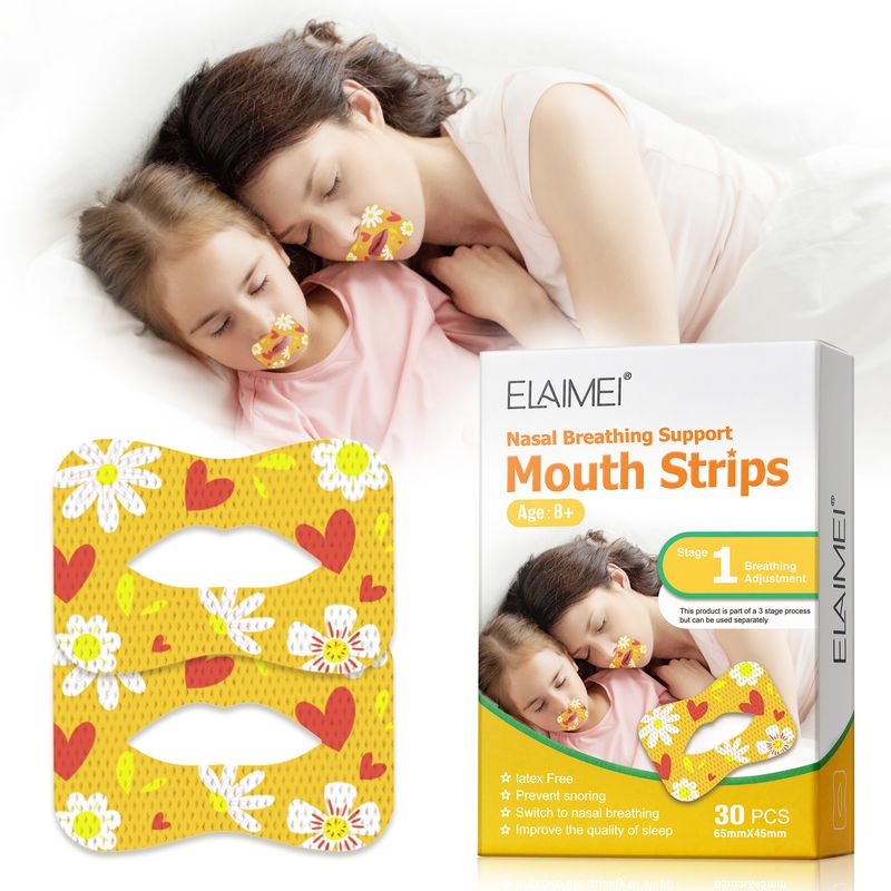 ELAIMEI Adult and Child Closed Universal Open Mouth Respiratory Correction Anti Snoring Patch_voghion.com
