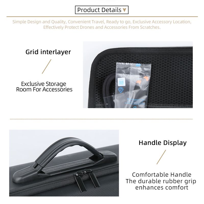 2 For DJI Mavic 4 Pro RC Pro2 With Screen Remote Controller Shoulder Carry Case Box Portable Storage Bag_voghion.com