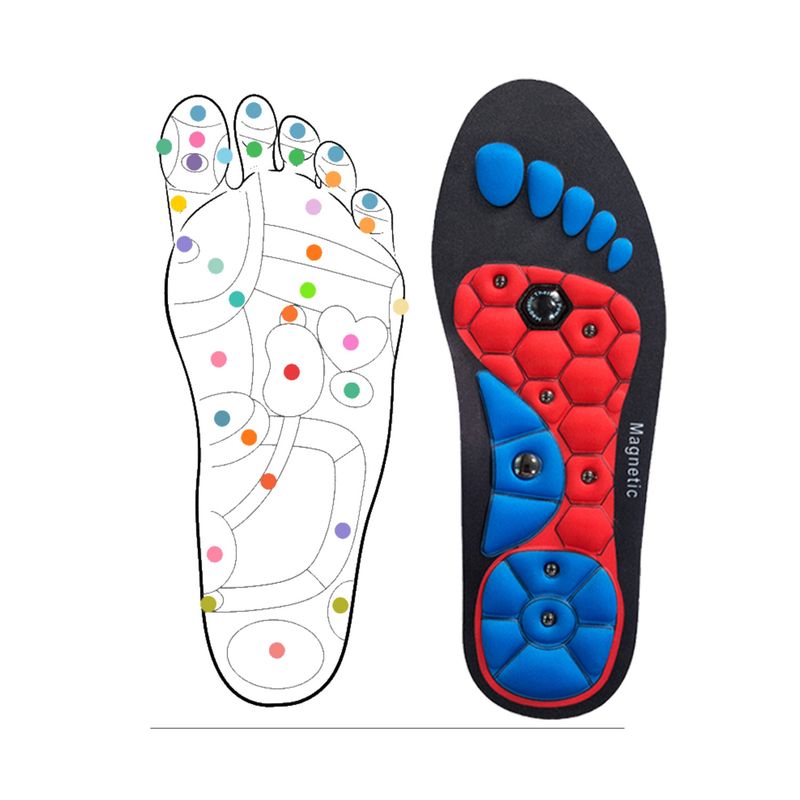 Cushioned massage insole for women can be tailored magnetic therapy insole_voghion.com