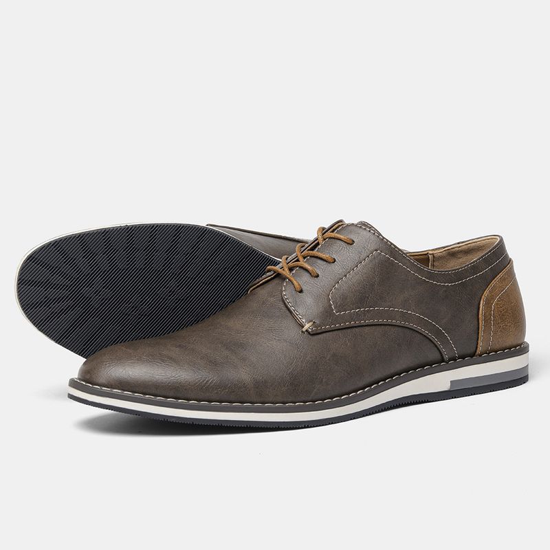 Atmungsaktive Freizeitschuhe für Herren – Leichte Slipper aus PU-Leder mit rutschfester Gummisohle | Bequem und stilvoll für den Alltag_voghion.com