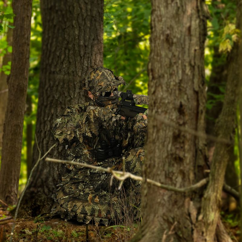 LOOGU Camouflage Suit 2.0 - Breathable Hunting & Outdoor Tactical Gear For Photography, Birdwatching & Airsoft (Multiple Patterns & Sizes)_voghion.com