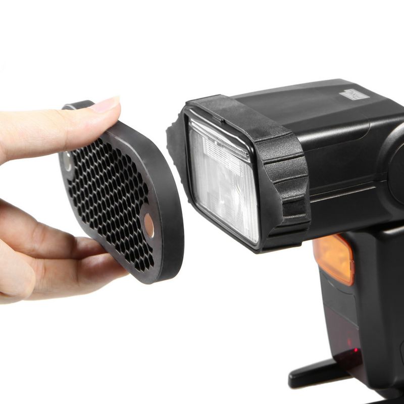 Selens 7 Farbfilter Wabengitter Lichtkugel Bounce Snoot Grip Beleuchtungsmodifikator mit Magnet für Blitz_voghion.com