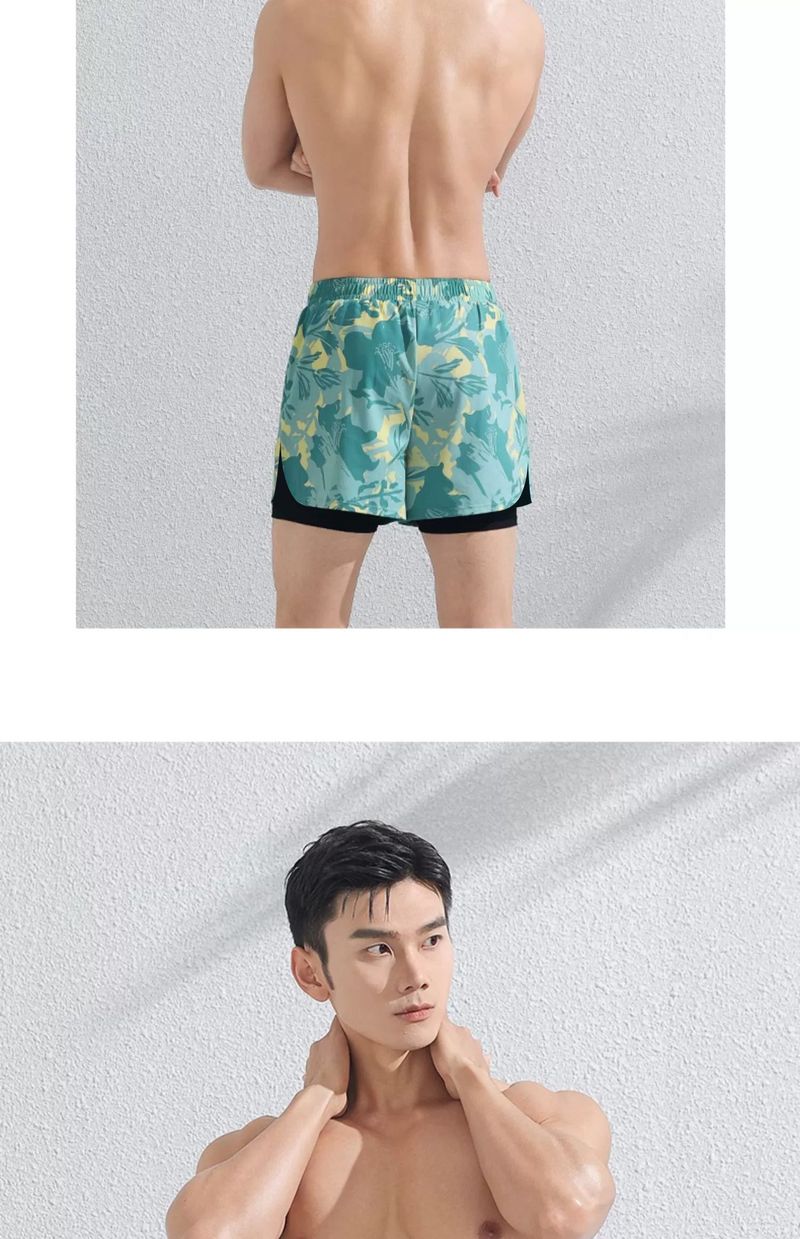 Maillot de bain deux pièces pour homme, grande taille, anti-embarras, pantalon de plage professionnel, ensemble complet d'équipement de natation pour sources chaudes_voghion.com