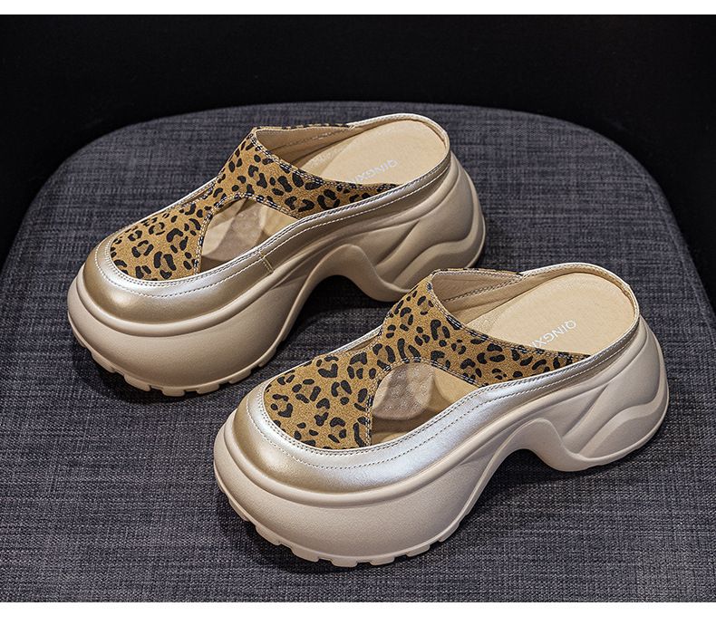 Small Thick-soled Bag Head Slippers Female One Pedal Lazy Wear Casual Versatile Cool Slippers_voghion.com